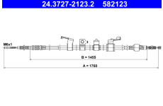 Tažné lanko, parkovací brzda ATE 24.3727-2123.2