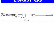 żażné lanko parkovacej brzdy ATE 24.3727-2708.2