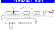Tažné lanko, parkovací brzda ATE 24.3727-3124.2