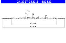 Tazne lanko, parkovaci brzda ATE 24.3727-3133.2
