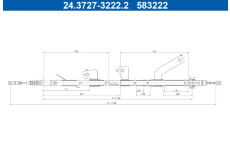 Tažné lanko, parkovací brzda ATE 24.3727-3222.2