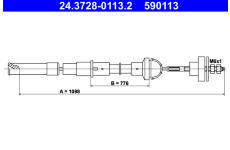 Tazne lanko, ovladani spojky ATE 24.3728-0113.2