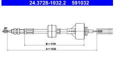 Tazne lanko, ovladani spojky ATE 24.3728-1032.2