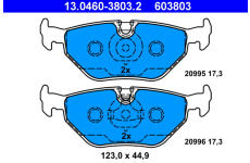 Sada brzdových platničiek kotúčovej brzdy ATE 13.0460-3803.2