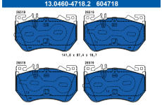 Sada brzdových platničiek kotúčovej brzdy ATE 13.0460-4718.2