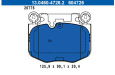 Sada brzdových destiček, kotoučová brzda ATE 13.0460-4726.2