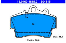 Sada brzdových platničiek kotúčovej brzdy ATE 13.0460-4815.2