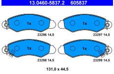 Sada brzdových platničiek kotúčovej brzdy ATE 13.0460-5837.2