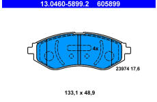 Sada brzdových platničiek kotúčovej brzdy ATE 13.0460-5899.2