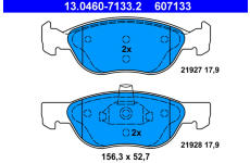 Sada brzdových destiček, kotoučová brzda ATE 13.0460-7133.2