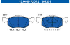 Sada brzdových destiček, kotoučová brzda ATE 13.0460-7205.2