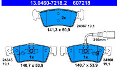Sada brzdových destiček, kotoučová brzda ATE 13.0460-7218.2
