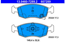 Sada brzdových platničiek kotúčovej brzdy ATE 13.0460-7289.2