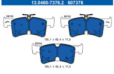 Sada brzdových destiček, kotoučová brzda ATE 13.0460-7376.2
