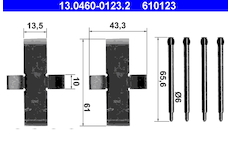 Sada prislusenstvi, oblozeni kotoucove brzdy ATE 13.0460-0123.2