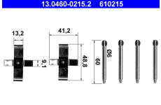 Sada príslużenstva oblożenia kotúčovej brzdy ATE 13.0460-0215.2