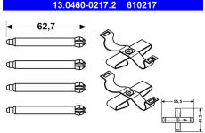 Sada prislusenstvi, oblozeni kotoucove brzdy ATE 13.0460-0217.2