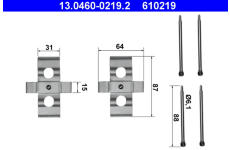 Sada prislusenstvi, oblozeni kotoucove brzdy ATE 13.0460-0219.2