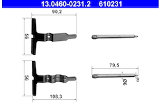 Sada příslušenství, obložení kotoučové brzdy ATE 13.0460-0231.2