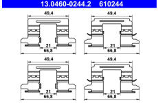 Sada príslużenstva oblożenia kotúčovej brzdy ATE 13.0460-0244.2