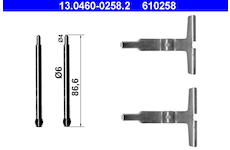 Sada prislusenstvi, oblozeni kotoucove brzdy ATE 13.0460-0258.2