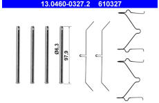 Sada příslušenství, obložení kotoučové brzdy ATE 13.0460-0327.2