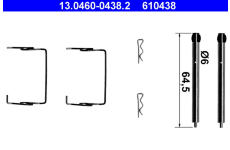 Sada prislusenstvi, oblozeni kotoucove brzdy ATE 13.0460-0438.2