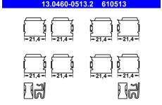 Sada príslużenstva oblożenia kotúčovej brzdy ATE 13.0460-0513.2