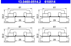 Sada prislusenstvi, oblozeni kotoucove brzdy ATE 13.0460-0514.2