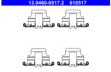 Sada prislusenstvi, oblozeni kotoucove brzdy ATE 13.0460-0517.2