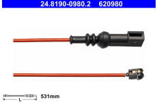 Výstrażný kontakt opotrebenia brzdového oblożenia ATE 24.8190-0980.2