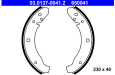 Sada brzdových čeľustí ATE 03.0137-0041.2