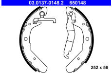 Sada brzdových čeľustí ATE 03.0137-0148.2
