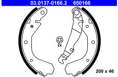 Sada brzdových čelistí ATE 03.0137-0166.2