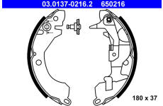 Sada brzdových čelistí ATE 03.0137-0216.2