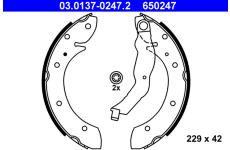 Sada brzdových čeľustí ATE 03.0137-0247.2