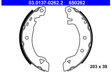 Sada brzdových čelistí ATE 03.0137-0262.2
