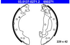 Sada brzdových čelistí ATE 03.0137-0271.2