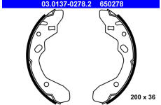 Sada brzdových čeľustí ATE 03.0137-0278.2