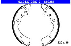 Sada brzdových čelistí ATE 03.0137-0287.2