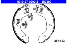 Sada brzdových čelistí ATE 03.0137-0290.2
