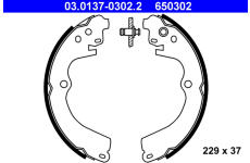 Sada brzdových čelistí ATE 03.0137-0302.2