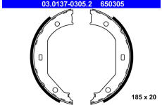 Sada brzdových čelistí ATE 03.0137-0305.2