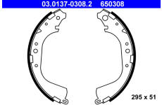 Sada brzdových čelistí ATE 03.0137-0308.2
