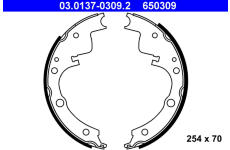 Sada brzdových čelistí ATE 03.0137-0309.2