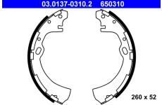 Sada brzdových čelistí ATE 03.0137-0310.2
