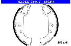 Sada brzdových čeľustí ATE 03.0137-0314.2