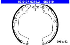 Sada brzdových čeľustí ATE 03.0137-0319.2