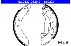 Sada brzdových čelistí ATE 03.0137-0339.2