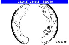 Sada brzdových čelistí ATE 03.0137-0345.2